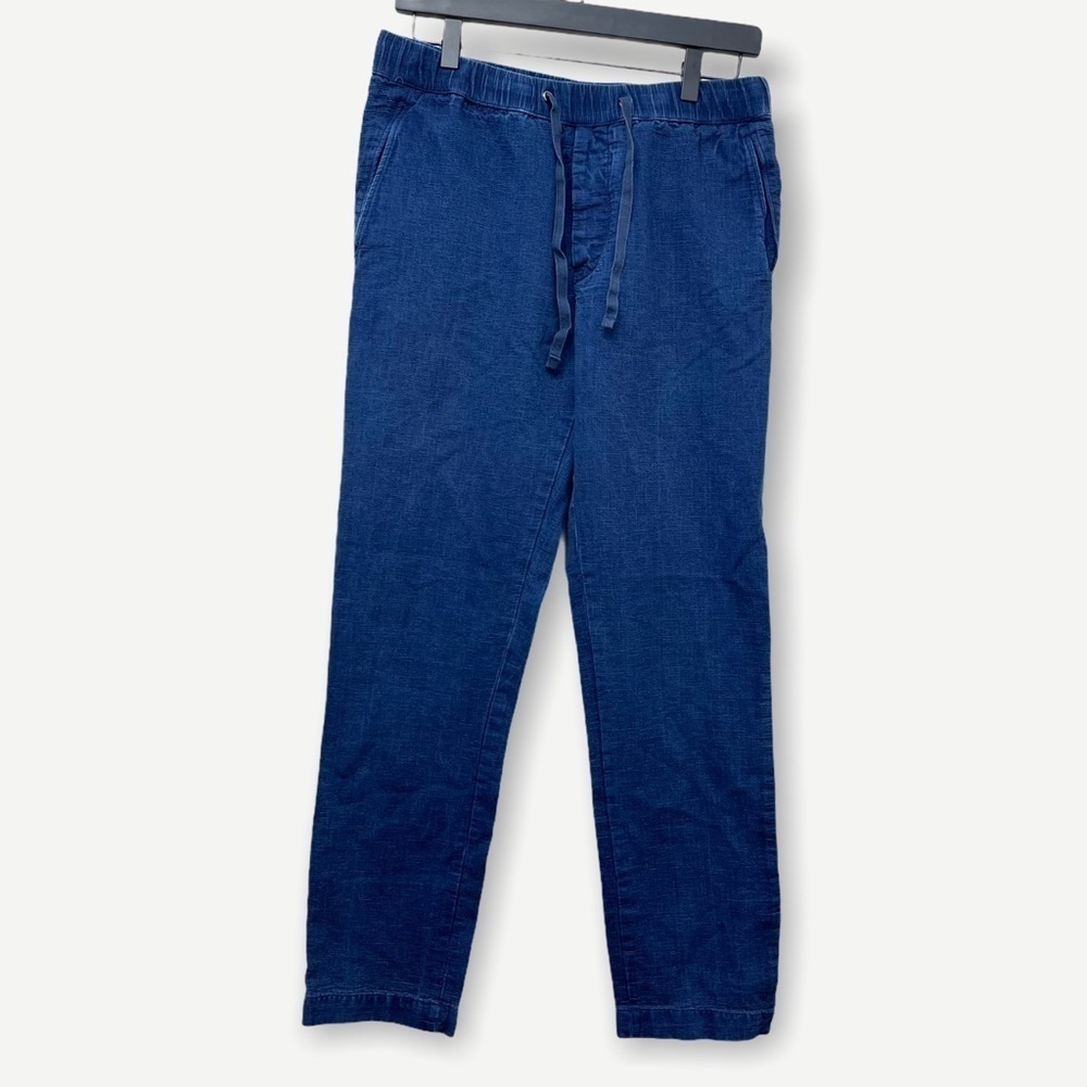 H&m pull on cotton straight leg pant 32